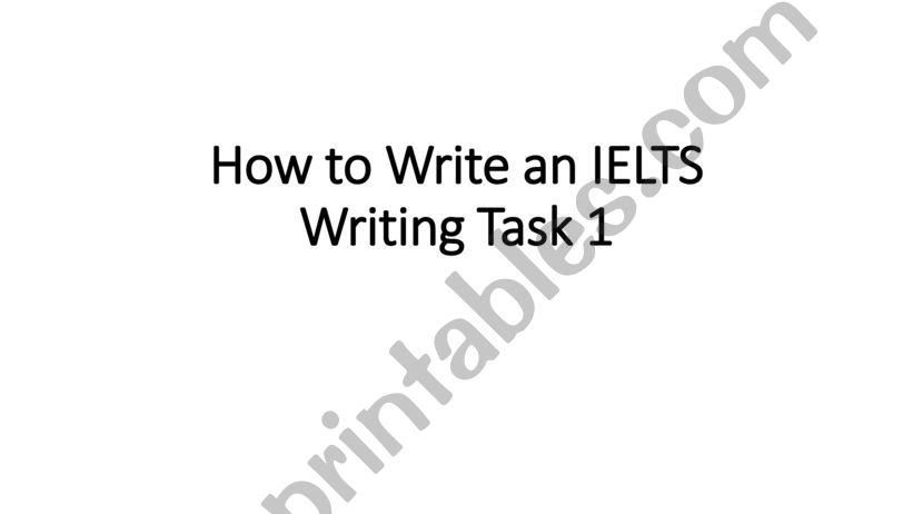 IELTS ADVANCED WRITING powerpoint