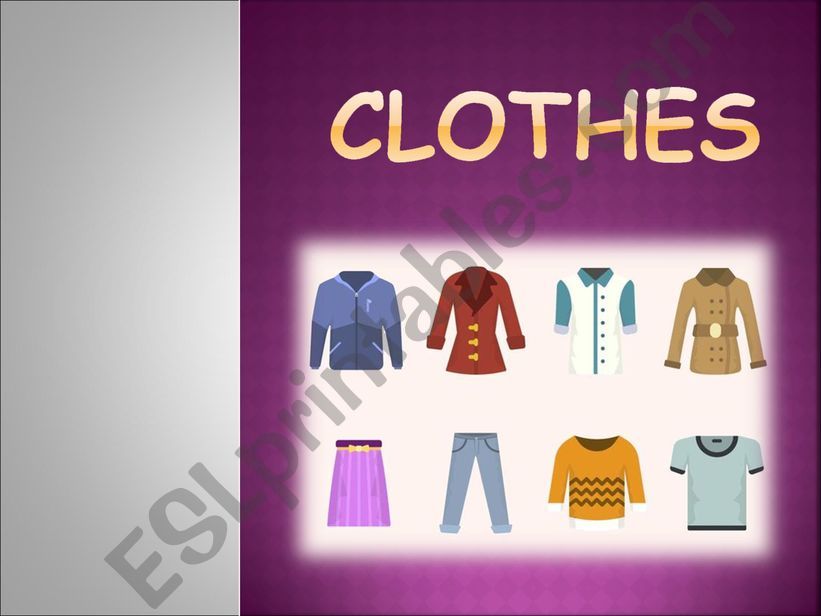 My clothes powerpoint