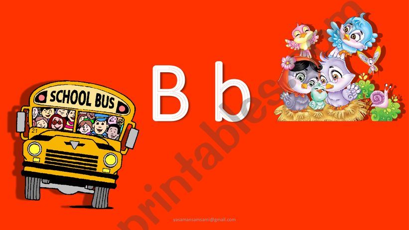 Letter B b powerpoint