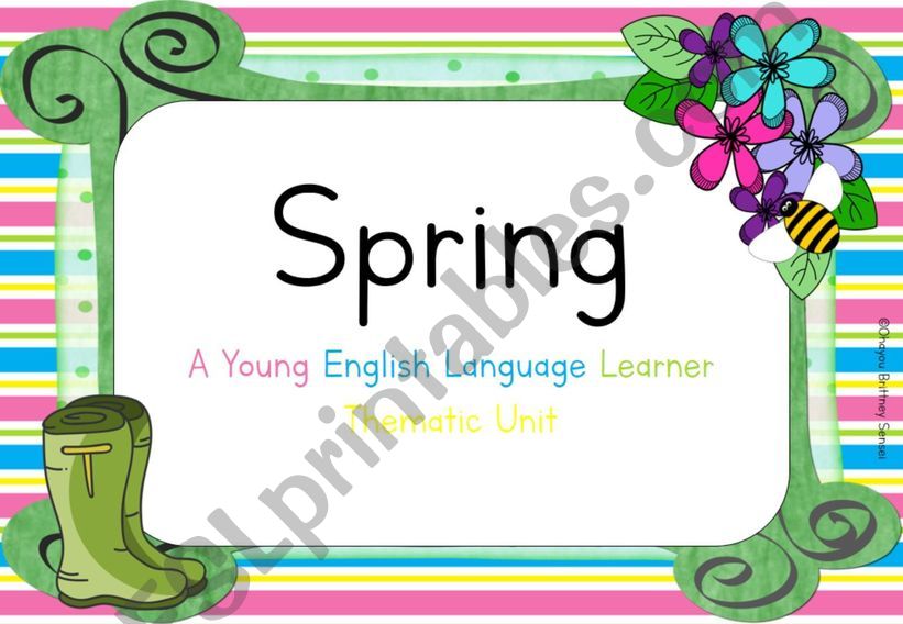 Spring Flower Petal -ing Word Family Sorting