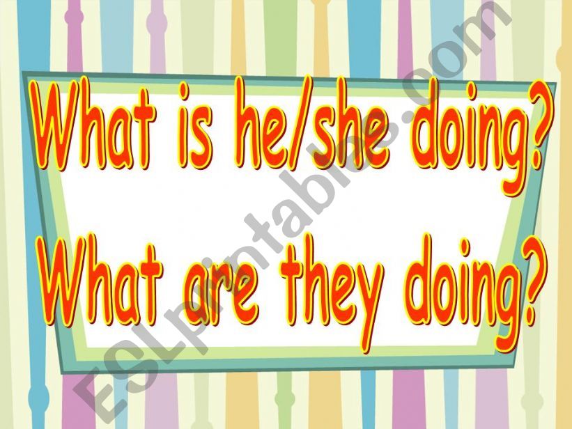 present continuous powerpoint