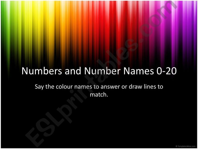 Numbers and names powerpoint
