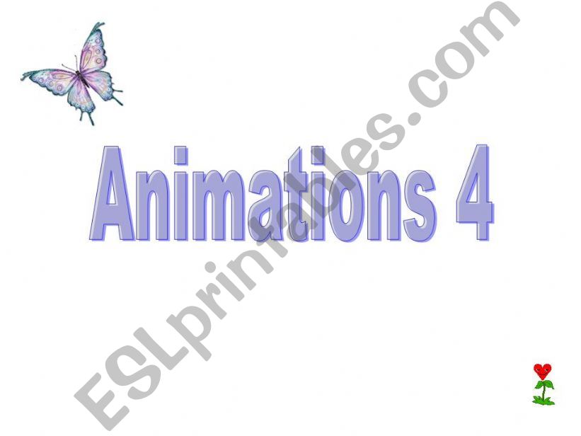 Animations - flowers & butterflies