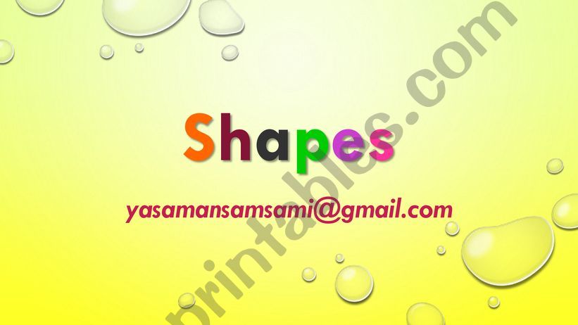 SHAPES powerpoint