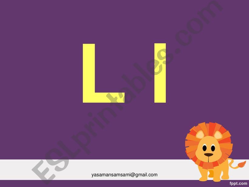 Letter L l powerpoint