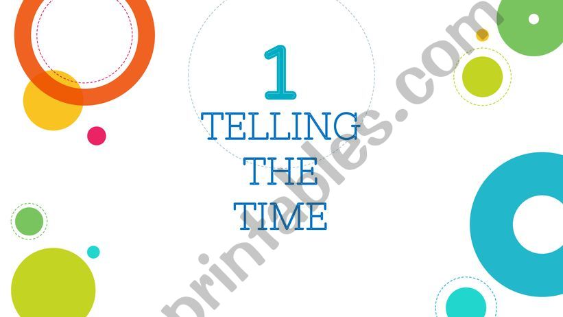 Telling the Time powerpoint