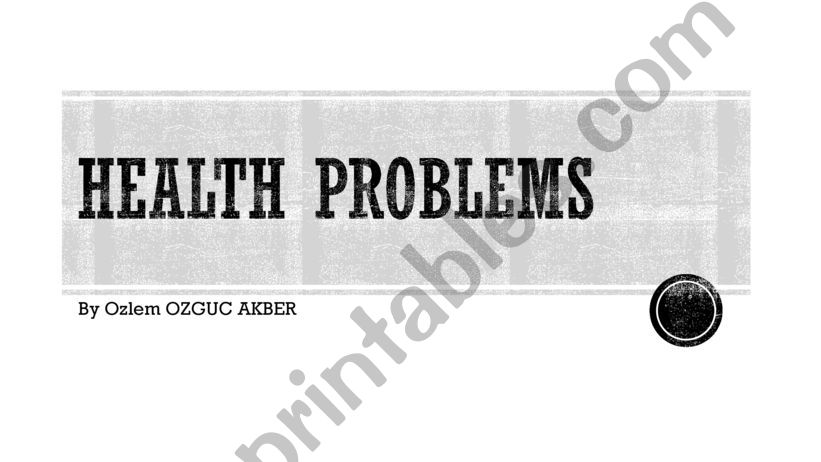 health problems powerpoint
