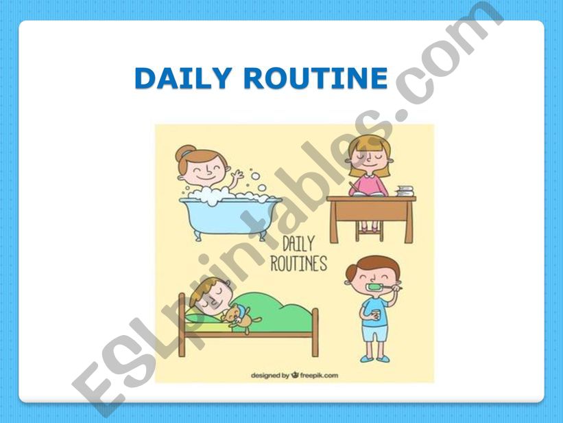 Daily Routine 1 powerpoint