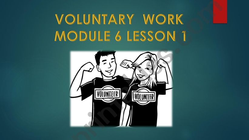 Voluntary Work  powerpoint