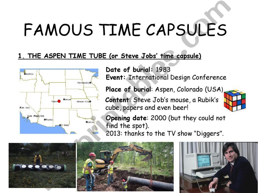 Famous time capsules powerpoint