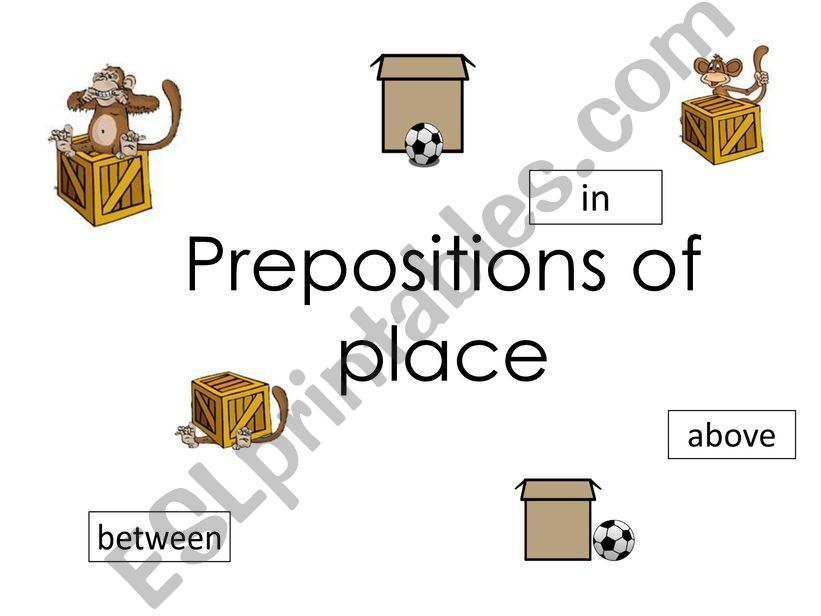 prepositions of place  powerpoint