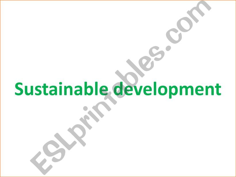 sustainable development powerpoint