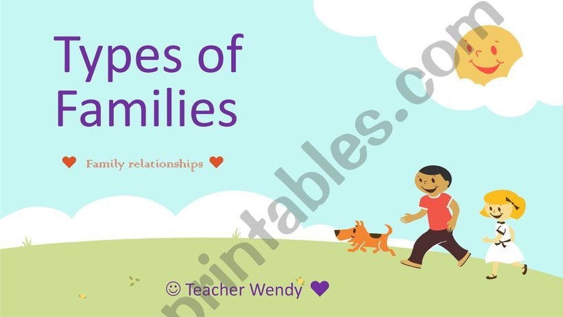 Types of families powerpoint