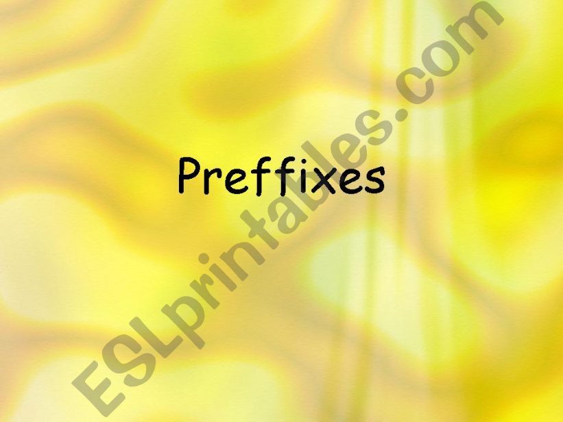 PREFFIXES powerpoint