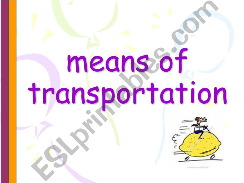 transportation ppt powerpoint