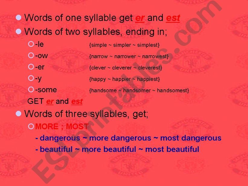 DEGREES OF COMPARISON PPT PART 6 