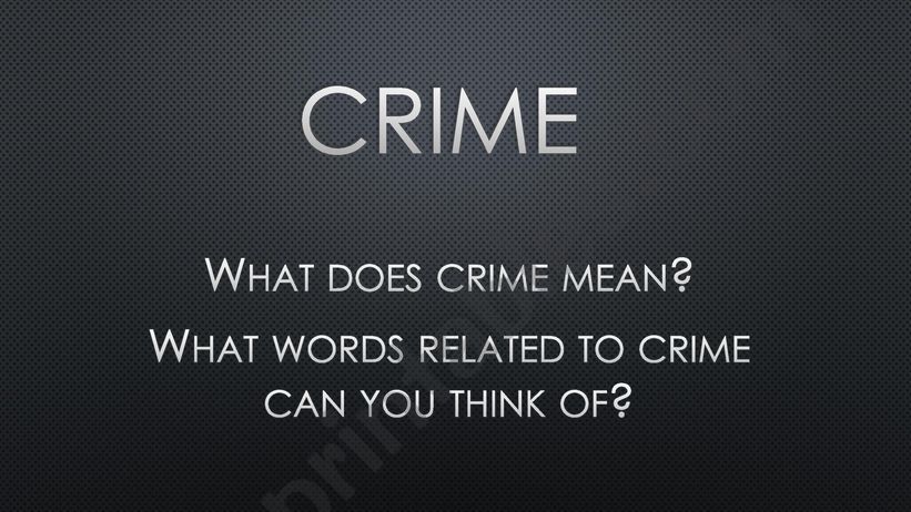 crime powerpoint