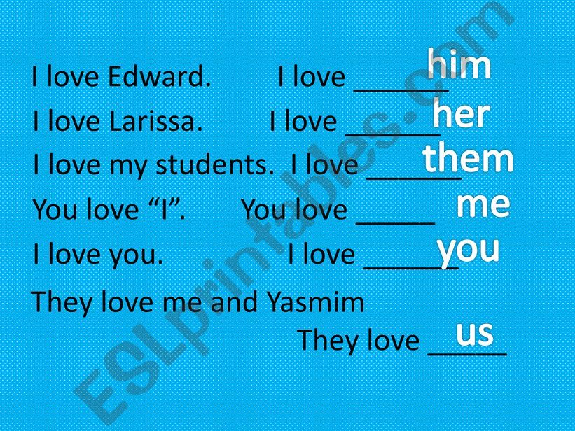 Object pronouns powerpoint