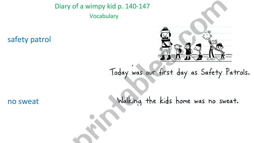 Diary of a wimpy kid p. 150-160