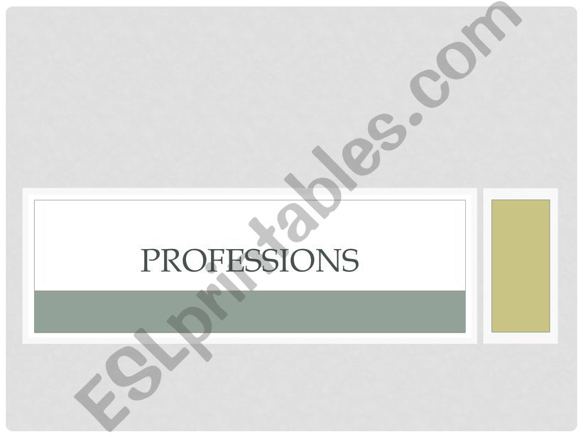 professions powerpoint