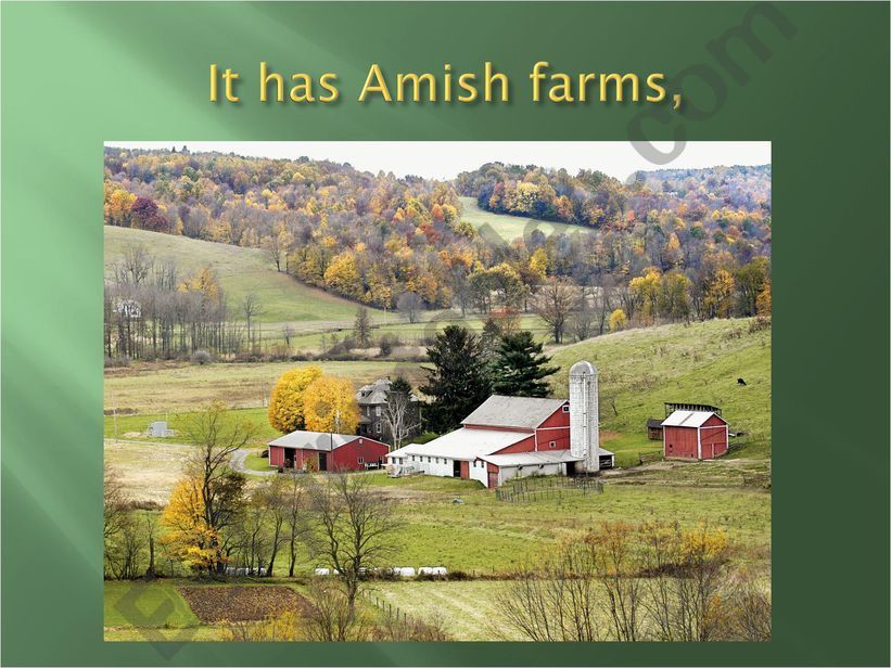 Esl English Powerpoints Introduction To The State Of Pennsylvania Us History Geography Ppt Part 2