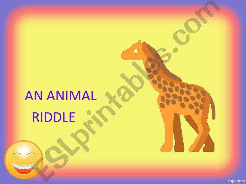 Animal Riddle powerpoint