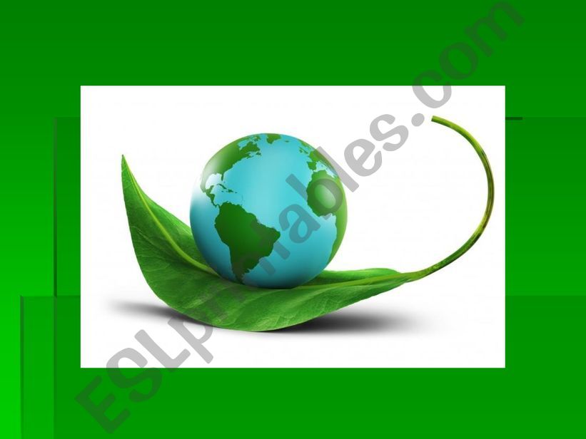 Environment vocabulary powerpoint