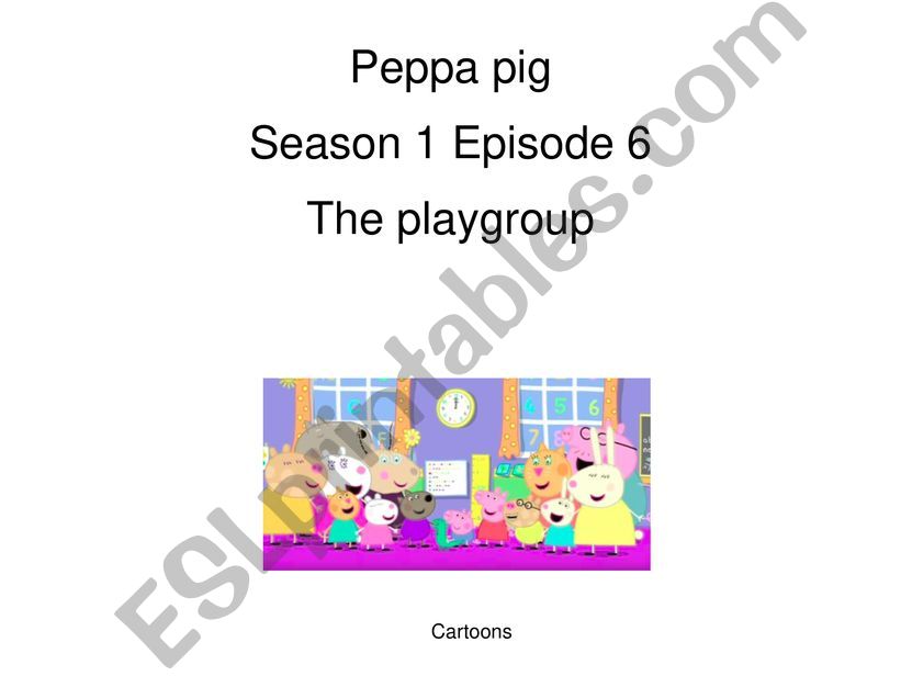 Peppa pig Season 1 Episode 6 The playgroup