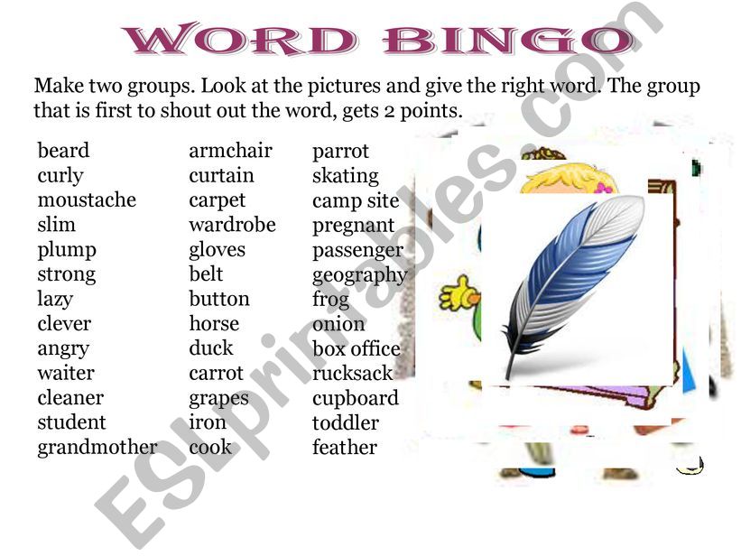 Word Bingo powerpoint