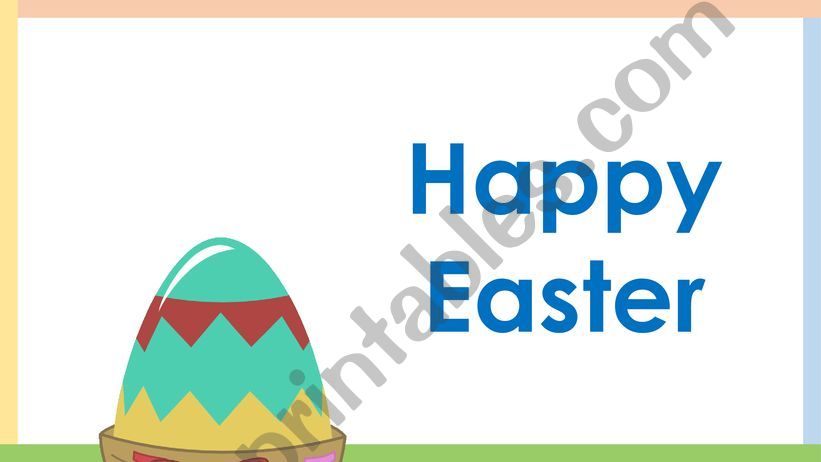 Easter Vocabulary powerpoint