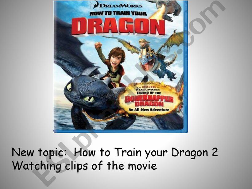 How to train your dragon - Speaking exercises