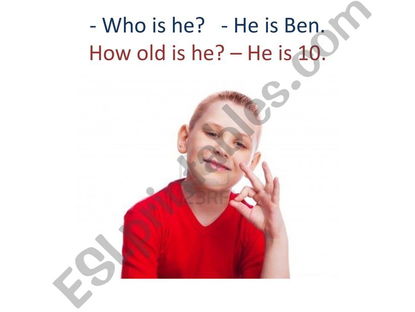 Who is he? How old is he? powerpoint