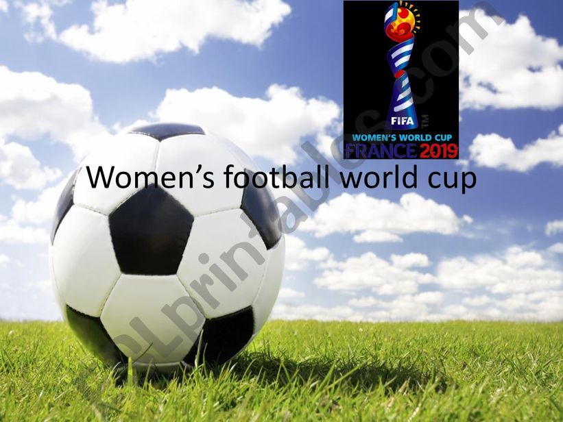 Womens FIFA world cup 2019 powerpoint