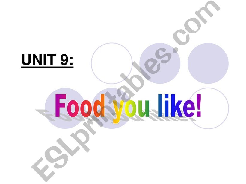 Food you like powerpoint