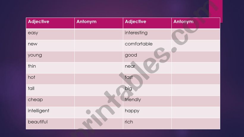 Comparative & Superlative Adjectives