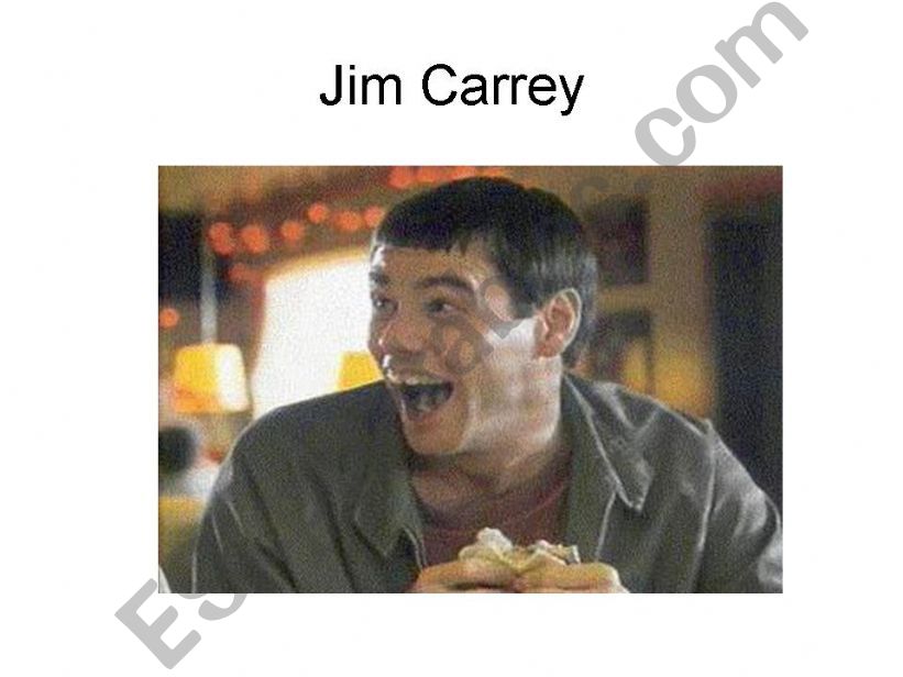 Jim Carrey comprehension powerpoint