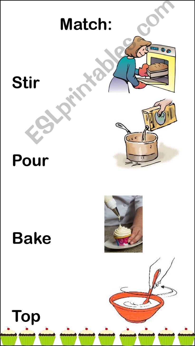 Cupcake cooking class booklet powerpoint