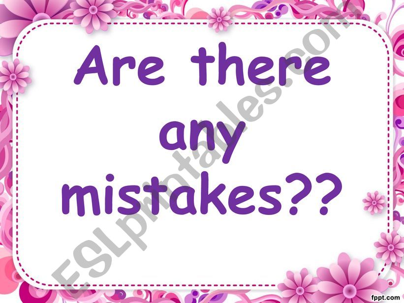 Past Simple Mistakes powerpoint