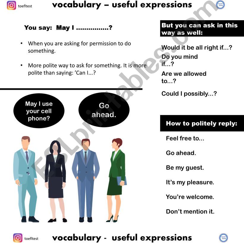Useful Expressions - Polite Questions/Answers and Intruducing