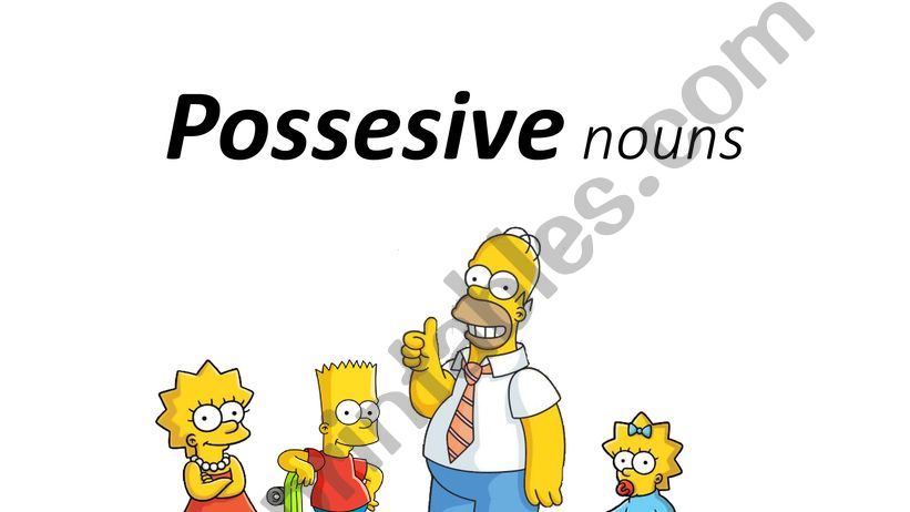 Possesive nouns powerpoint