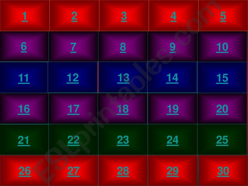 ESL English PowerPoints Food and Drinks Jeopardy PART 1