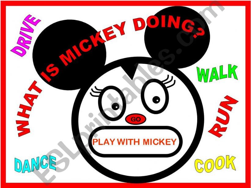 WHAT IS MICKEY DOING? GAME powerpoint
