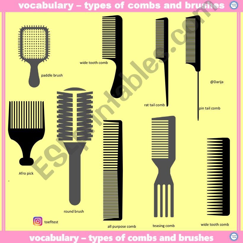 Types of Combs and Brushes powerpoint