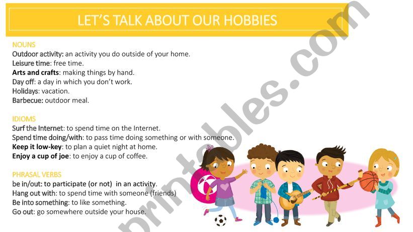 Hobbies powerpoint