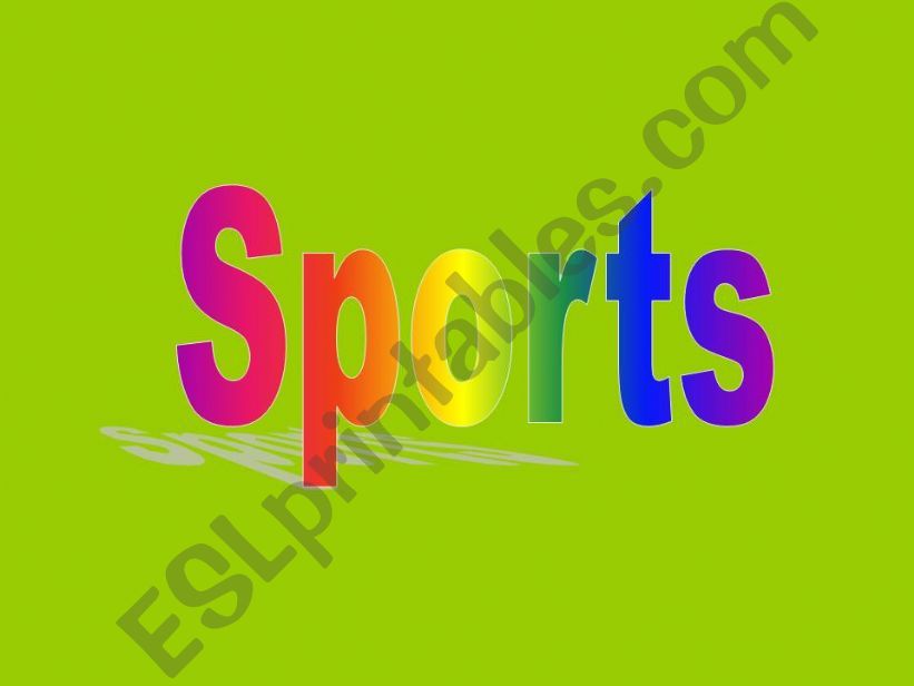 Sports vocabulary powerpoint