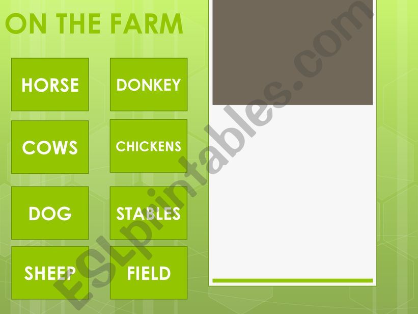 ON THE FARM-FARM ANIMALS powerpoint