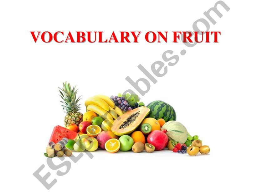 FRUIT powerpoint