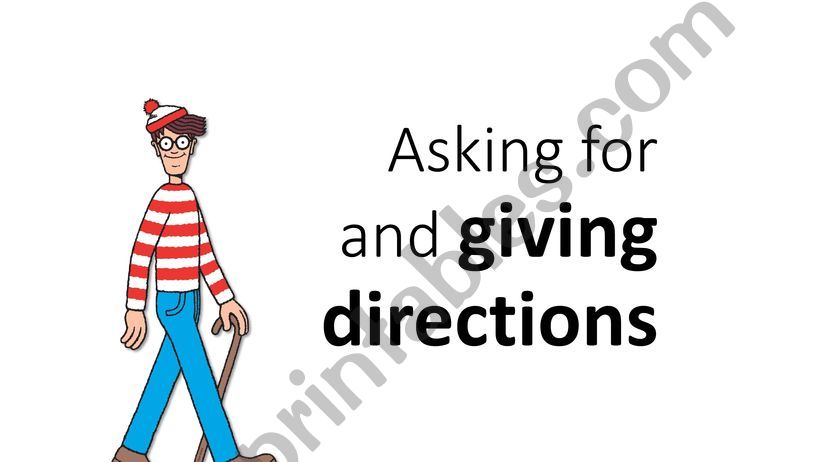 Animated asking for and giving directions