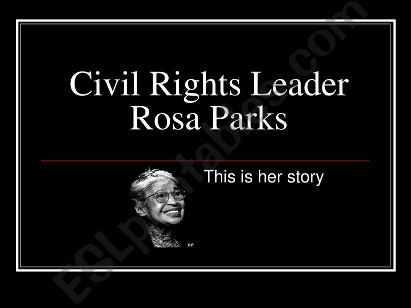 Rosa Parks powerpoint