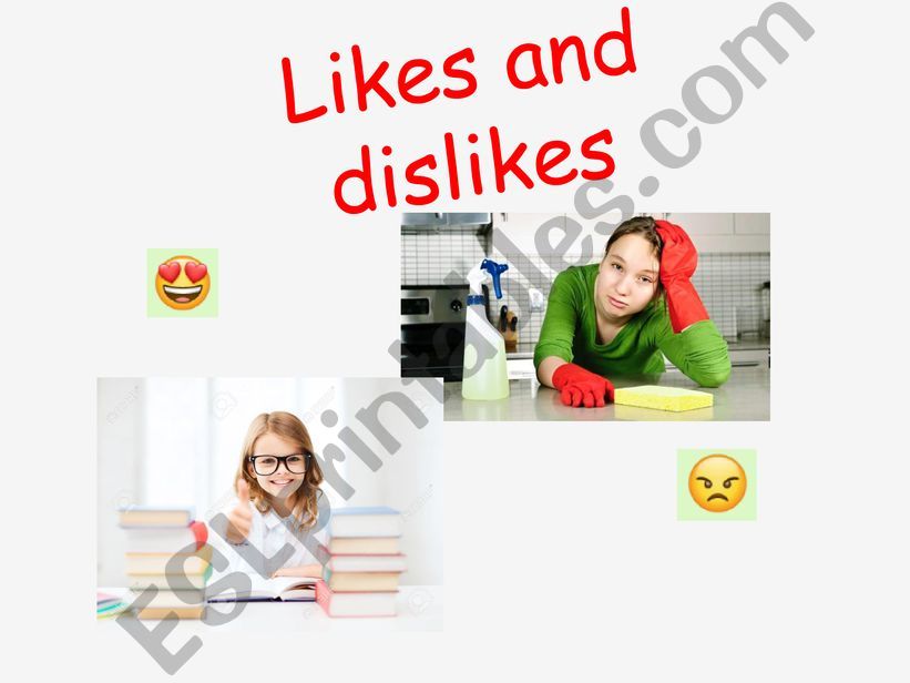 Likes and Dislikes powerpoint